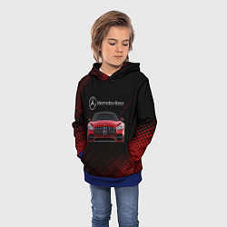 Толстовка-худи детская Mercedes Benz AMG, цвет: 3D-синий — фото 2