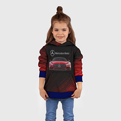 Толстовка-худи детская Mercedes Benz AMG, цвет: 3D-синий — фото 2