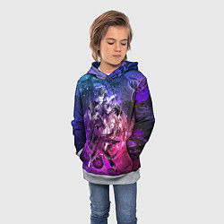 Толстовка-худи детская Дазай и Чуя, цвет: 3D-меланж — фото 2