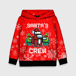 Толстовка-худи детская SANTAS CREW, цвет: 3D-черный