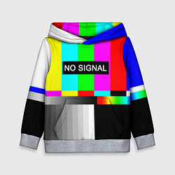 Толстовка-худи детская NO SIGNAL, цвет: 3D-меланж