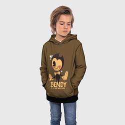 Толстовка-худи детская Bendy And The Ink Machine, цвет: 3D-черный — фото 2