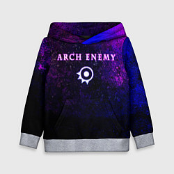 Толстовка-худи детская Arch Enemy Neon logo, цвет: 3D-меланж