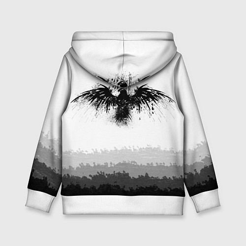 Детская толстовка ЧЁРНЫЙ ВОРОН / 3D-Белый – фото 2
