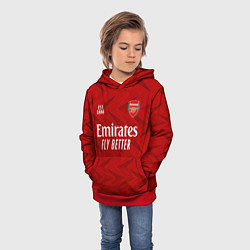 Толстовка-худи детская ARSENAL 2021 - ДОМАШНЯЯ, цвет: 3D-красный — фото 2