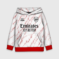 Толстовка-худи детская ARSENAL 2021 - ГОСТЕВАЯ, цвет: 3D-красный