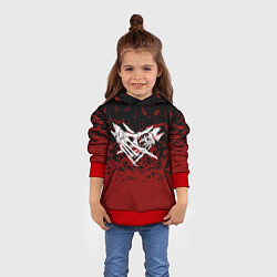 Толстовка-худи детская Velial Squad, цвет: 3D-красный — фото 2