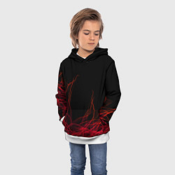 Толстовка-худи детская Fiber, цвет: 3D-белый — фото 2