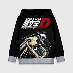 Толстовка-худи детская Initial D Z, цвет: 3D-меланж