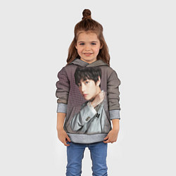 Толстовка-худи детская BTS Ким Тэ Хён, цвет: 3D-меланж — фото 2