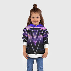 Толстовка-худи детская ОЗЕРО, цвет: 3D-белый — фото 2