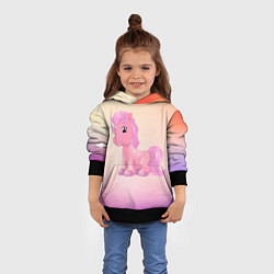 Толстовка-худи детская Unicorn, цвет: 3D-черный — фото 2