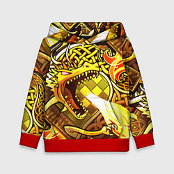 Толстовка-худи детская CS GO DRAGON LORE, цвет: 3D-красный