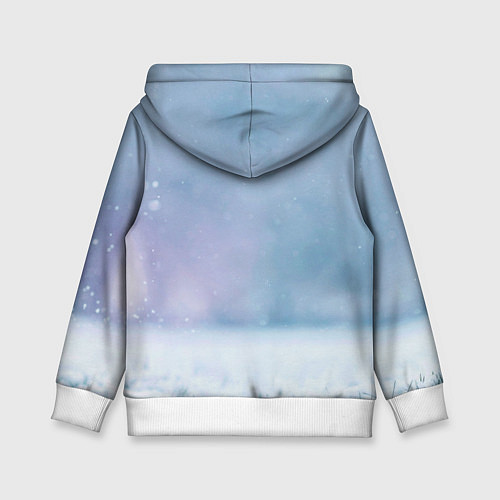 Детская толстовка Чихуахуа в снегу / 3D-Белый – фото 2