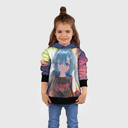 Толстовка-худи детская Rem Slayer, цвет: 3D-черный — фото 2