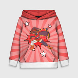 Толстовка-худи детская Megumin Dabbing, цвет: 3D-белый