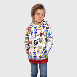 Толстовка-худи детская ROBLOX, цвет: 3D-красный — фото 2