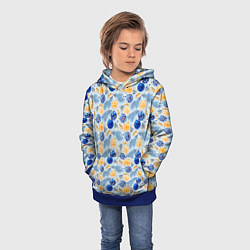 Толстовка-худи детская Новый Год, цвет: 3D-синий — фото 2