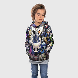 Толстовка-худи детская HOLLOW KNIGHT, цвет: 3D-меланж — фото 2