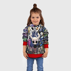 Толстовка-худи детская HOLLOW KNIGHT, цвет: 3D-красный — фото 2