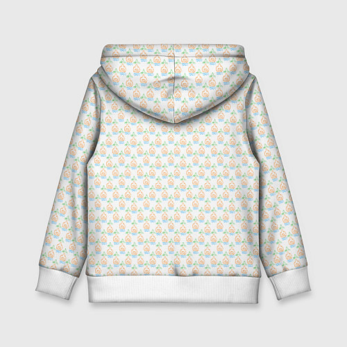 Детская толстовка Четыре элемента паттерн текстура / 3D-Белый – фото 2