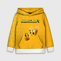 Толстовка-худи детская Minecraft, цвет: 3D-белый
