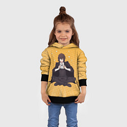 Толстовка-худи детская Дазай, цвет: 3D-черный — фото 2