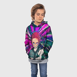 Толстовка-худи детская Танджиро Камадо, цвет: 3D-меланж — фото 2