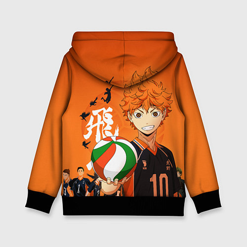 Детская толстовка ВОЛЕЙБОЛ!! HAIKYUU!! / 3D-Черный – фото 2