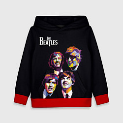 Толстовка-худи детская The Beatles, цвет: 3D-красный