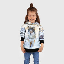 Толстовка-худи детская Я зимой, цвет: 3D-черный — фото 2