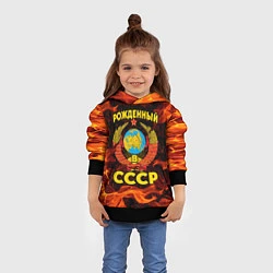 Толстовка-худи детская СССР, цвет: 3D-черный — фото 2