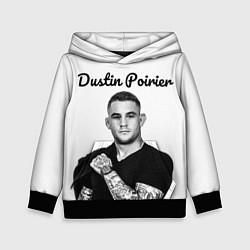 Толстовка-худи детская Dustin Poirier, цвет: 3D-черный