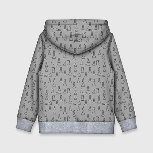 Детская толстовка Шахматы / 3D-Меланж – фото 2