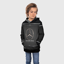 Толстовка-худи детская MERCEDES BENZ МЕРСЕДЕС БЕНЗ, цвет: 3D-черный — фото 2