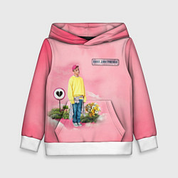 Толстовка-худи детская Ваня Дмитриенко, цвет: 3D-белый