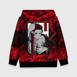 Толстовка-худи детская Клинок рассекающий демонов, цвет: 3D-черный