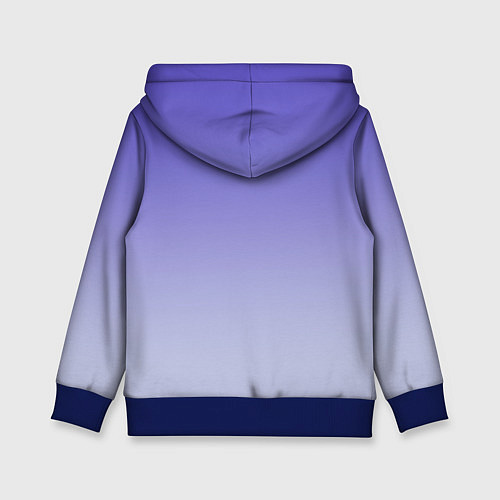 Детская толстовка Енот акварелью потеки / 3D-Синий – фото 2