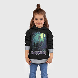 Толстовка-худи детская IRON MAIDEN, цвет: 3D-меланж — фото 2