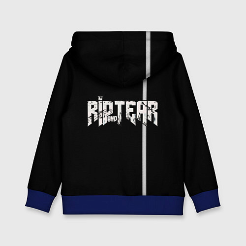 Детская толстовка Doom Rip and Tear / 3D-Синий – фото 2