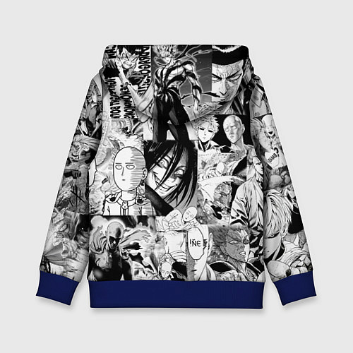 Детская толстовка One-Punch Man Ванпачмен / 3D-Синий – фото 2