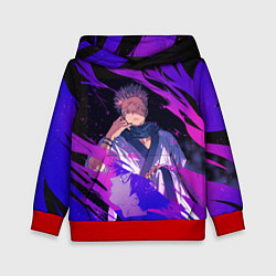 Толстовка-худи детская Магическая битва, цвет: 3D-красный