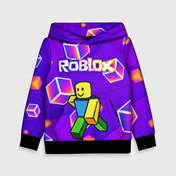 Толстовка-худи детская ROBLOX КУБЫ, цвет: 3D-черный