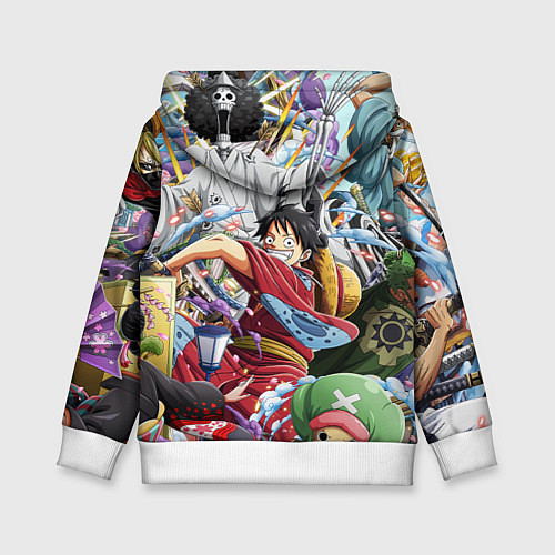 Детская толстовка ONE PIECE ВАН ПИС / 3D-Белый – фото 2