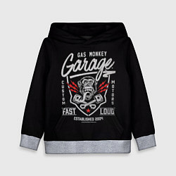 Толстовка-худи детская Gas Monkey Garage, цвет: 3D-меланж