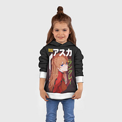 Толстовка-худи детская Asuka, цвет: 3D-белый — фото 2
