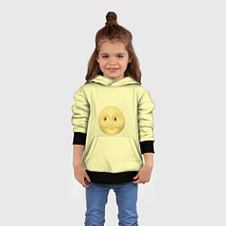 Толстовка-худи детская Светлая луна, цвет: 3D-черный — фото 2