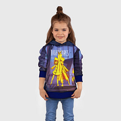 Толстовка-худи детская Little Nightmares 2, цвет: 3D-синий — фото 2