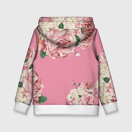 Детская толстовка Лана дел рей в цветах / 3D-Белый – фото 2