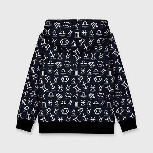 Детская толстовка Знаки Зодиака / 3D-Черный – фото 2